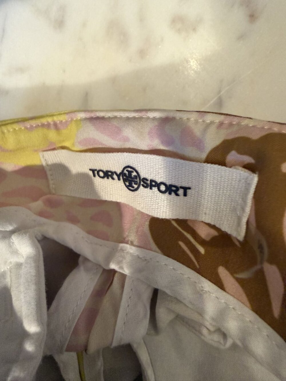 Tory Burch Sport Floral Mini Golf Athletic Skort Pink Brown Size XS [jb] - Picture 5 of 5
